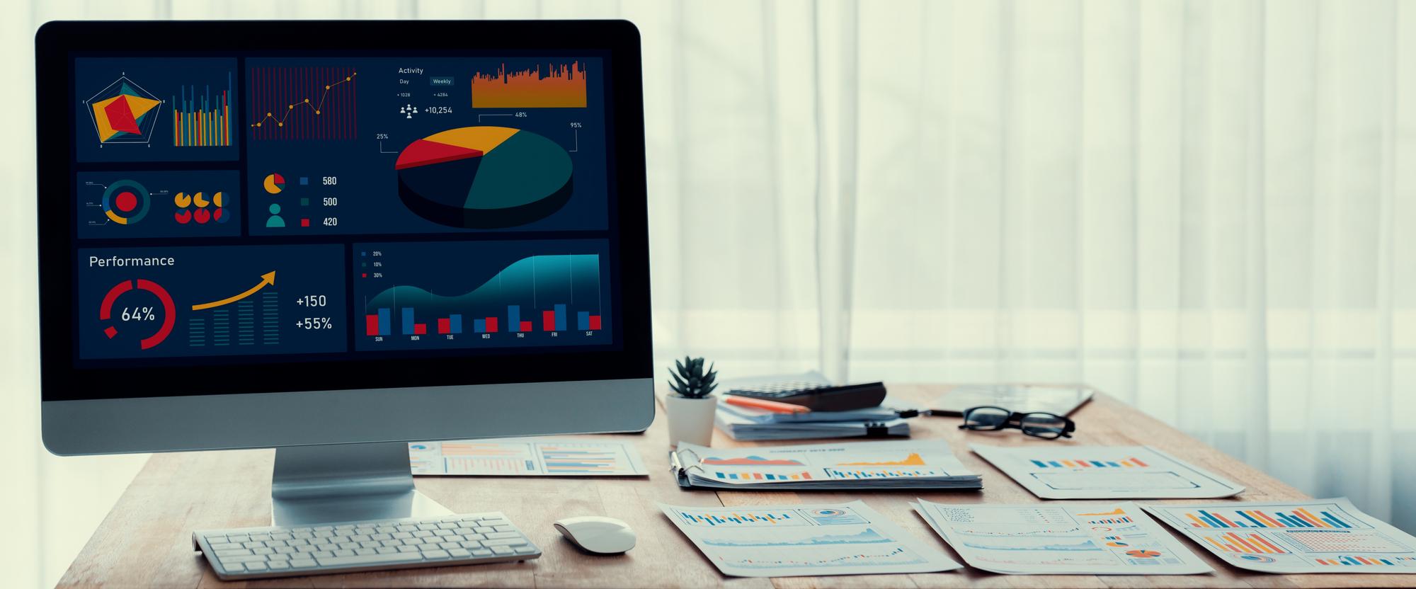 Accounting software dashboard
